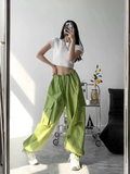 Quần Jogger Bomber Túi Hộp Ống Rộng - Xanh Lá