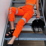 Quần Jogger Cam Phối Viền Phản Quang