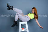 Quần Jogger Dù Lụa Xám