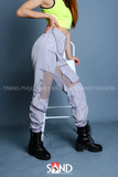 Quần Jogger Dù Lụa Xám