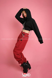 Quần Jogger Phối Túi Rời - Đỏ
