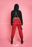 Quần Jogger Phối Túi Rời - Đỏ