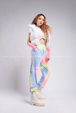 Quần jogger thun dài màu loang form rộng