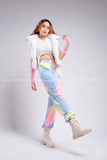 Quần jogger thun dài màu loang form rộng