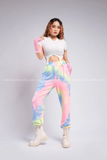 Quần jogger thun dài màu loang form rộng