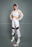 Quần Jogger Trắng Viền Phản Quang