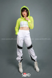 Quần Jogger Trắng Viền Phản Quang