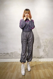 Quần Jogger Xẻ Tà Ánh Kim