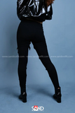 Quần Legging Đan Dây Da