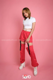 Quần Nửa Short Nửa Dài - Đỏ
