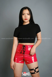 Quần Short Da Bóng Đỏ