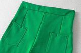 Quần Short Dây Rút 2 Bên Màu Xanh Lá
