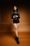Outfit Phối Sẵn - (Quần Short Đen phối Cutout Lưới)