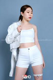 Quần Short Thun Basic Trắng