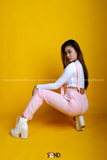 Quần Yếm Hồng Pastel