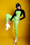 Quần Yếm Xanh Neon