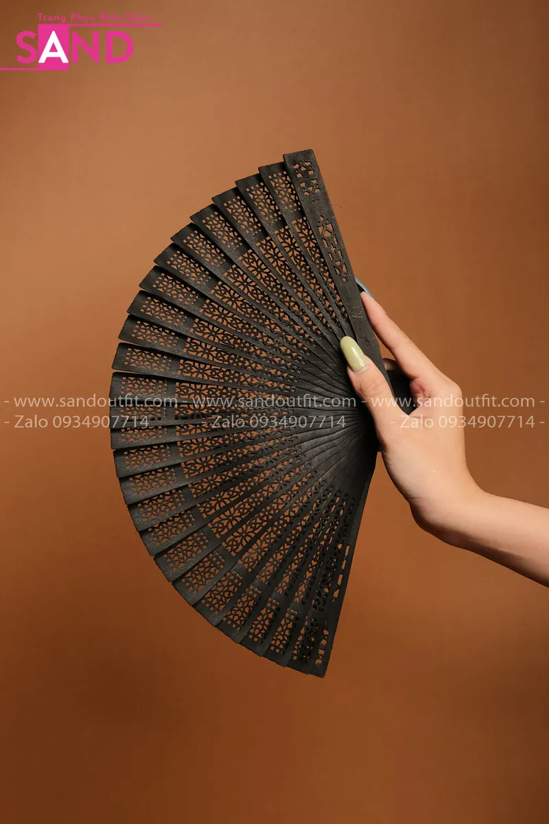 DQG0101 Quạt Gỗ Đen