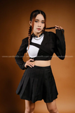 Outfit Phối Sẵn - (Chân Váy Đen phối Vest Kiểu)