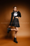 Outfit Phối Sẵn - (Chân Váy Đen phối Vest Kiểu)