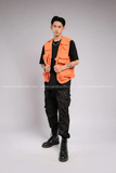  Outfit Phối Sẵn - (Quần Swat Đen phối Gile Cam) 