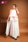 TYK0506 Yếm Hồng Thêu 2 Tầng