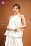 TYK0506 Yếm Hồng Thêu 2 Tầng