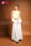 TYK0307 Yếm Vàng Thêu 2 Tầng