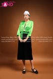 NMU0901 Trang Phục Dân Tộc Mường Nữ Xanh