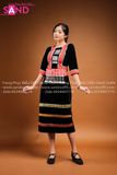 NKU0102 Trang Phục Dân Tộc Khơ Mú Nữ Đen