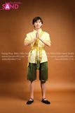 TNT0302 Trang Phục Khơ-Me (Thái Lan) Nam Xanh Vàng