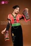 NTH0401 Trang Phục Dân Tộc Thái Đỏ Nữ Phối Ren