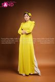 TAA0307 Áo Dài Vàng Chấm Bi ( Cô Ba Sài Gòn )
