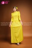 TAA0307 Áo Dài Vàng Chấm Bi ( Cô Ba Sài Gòn )