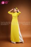 TAA0307 Áo Dài Vàng Chấm Bi ( Cô Ba Sài Gòn )