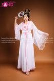 THX0002 Váy Cổ Trang Hoá Trang Hằng Nga Trắng Hồng