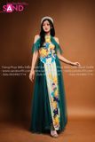 TMB0902 Yếm Xanh Hoạ Tiết Hoa