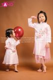 KAC0501 Áo Dài Cách Tân Hồng Trẻ Em
