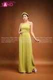 TYD0901 Áo Dài Yếm Màu Xanh Bơ