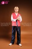 TNH0402 Trang Phục Hanbok Nam Đỏ Đen