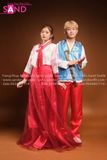 TNH0403 Trang Phục Hanbok Nữ Đỏ