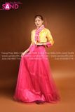 TNH0301 Trang Phục Hanbok Nữ Vàng