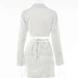 Set Vest Croptop Trắng