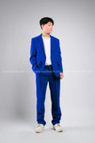  Outfit Phối Sẵn - (Set Vest Quần Ống Suông Xanh Dương Nam) 