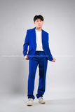  Outfit Phối Sẵn - (Set Vest Quần Ống Suông Xanh Dương Nam) 