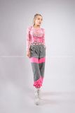 Outfit Phối Sẵn - (Quần Jogger Hồng Phản Quan phối Bodysuit Dola Hồng)
