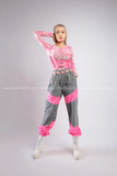Outfit Phối Sẵn - (Quần Jogger Hồng Phản Quan phối Bodysuit Dola Hồng)
