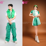 Outfit Phối Sẵn - (Quần Jogger Thụng Xanh Lá phối Phao Xanh Lá)