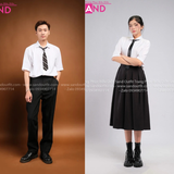Outfit Phối Sẵn - (Váy Thái Đen phối Sơmi Trắng)