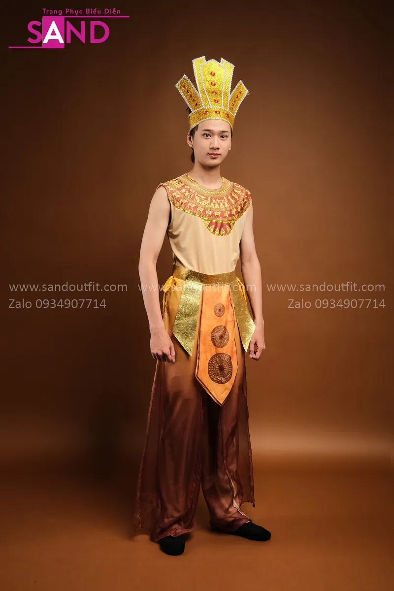 THL0602 Trang Phục Âu Lạc Cam - Nam