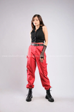 Outfit Phối Sẵn - (Quần 4 Túi Đỏ phối Áo Polo Cổ Sơmi Đen)
